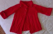 cappottino rosso per bambina