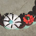 C.18.15 - girocollo con fiori vintage e perle colorate - Linea Flower Power