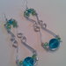 orecchini pendenti wire con cristalli