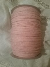 Fettuccia cotone  non elastico rosa melange