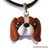 Collana con ciondolo cane cavalier king charles spaniel creato a mano in fimo 