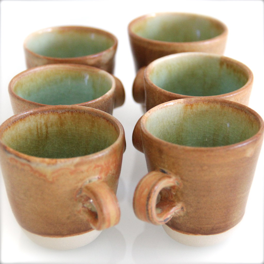 Set 4 Tazzine Espresso Con Piattino TAKE A LOOP ASS.6 | Boutique