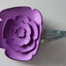 Molletta per capelli fatta a mano con fiore in gomma crepla viola