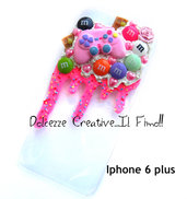 Cover IPhone 6/6s PLUS Gamer, caramelle, cioccolato, pastel goth, glassa, rosa, joistick, joystick, waffle