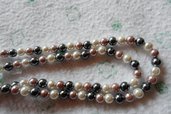 Perle di fiume tris di colori misto 4mm 50 pz
