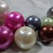20 Perle Vetro Smaltato Mix di Colori