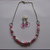 Collana girocollo fucsia argento