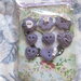 Bottoni Artigianali "Vintage Purple Heart"