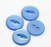 Set 30 bottoni 11 mm - Azzurro