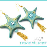 Orecchini A Perno Donna A Forma Di Stella Marina - Color Oro, Gioielli Estivi Minimalisti, Accessori Spiaggia E Vacanze, Regalo Elegante Per Lei