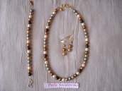 Parure,Swarovski perle original. Latina