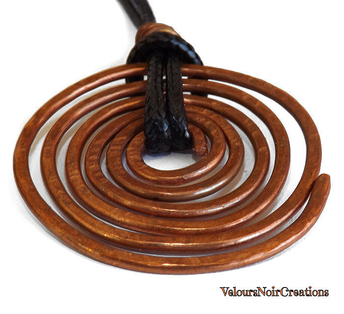 Collana "cuore"in Filo Di Rame In Tecnica Wire - Gioielli - Collane - Foto 7