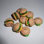 Charms hamburgher in fimo