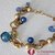 Bracciale Charm Bluette in vetro di Murano fatto a mano