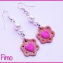 Orecchini Biscotti Fragola Cuori Love fimo kawaii idee regalo