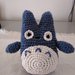 Peluche amigurumi Totoro blu