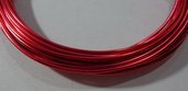 6 metri Filo Alluminio colore ROSSO FRAGOLA 1.5 mm