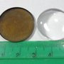 5 Base Ciondolo per Cabochon e 5 Cabochon in vetro trasparente