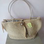 Borsa in fettuccia beige