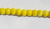 Cipollotti rondelle abaco sfaccettati color giallo laccato 20 pz