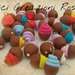 Ciondoli fimo cupcake o dolcetti, realistico, lotto ciondoli , fatti a mano, ideali per orecchini e bracciali..