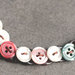 C.24.15 - girocollo con bottoni colorati vintage e nuovi - Linea Flower Power
