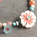 C.26.15 - Girocollo con fiore vintage e perle colorate - LInea Primavera