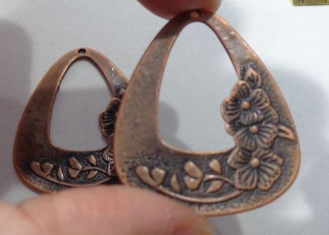 Paio Di Graziosi Orecchini A Gancio Pendenti In Argento Tibetano - Foto 3