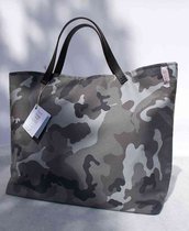  Borsa "Tote Bag" militare nero-grigio
