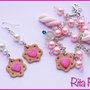 Parure Bracciale Marshmallow dolcetti fimo Orecchini Biscotti Fragola Cuori Love fimo kawaii idee regalo