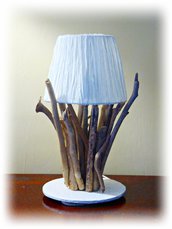 ELALU' lampada con legni di mare
