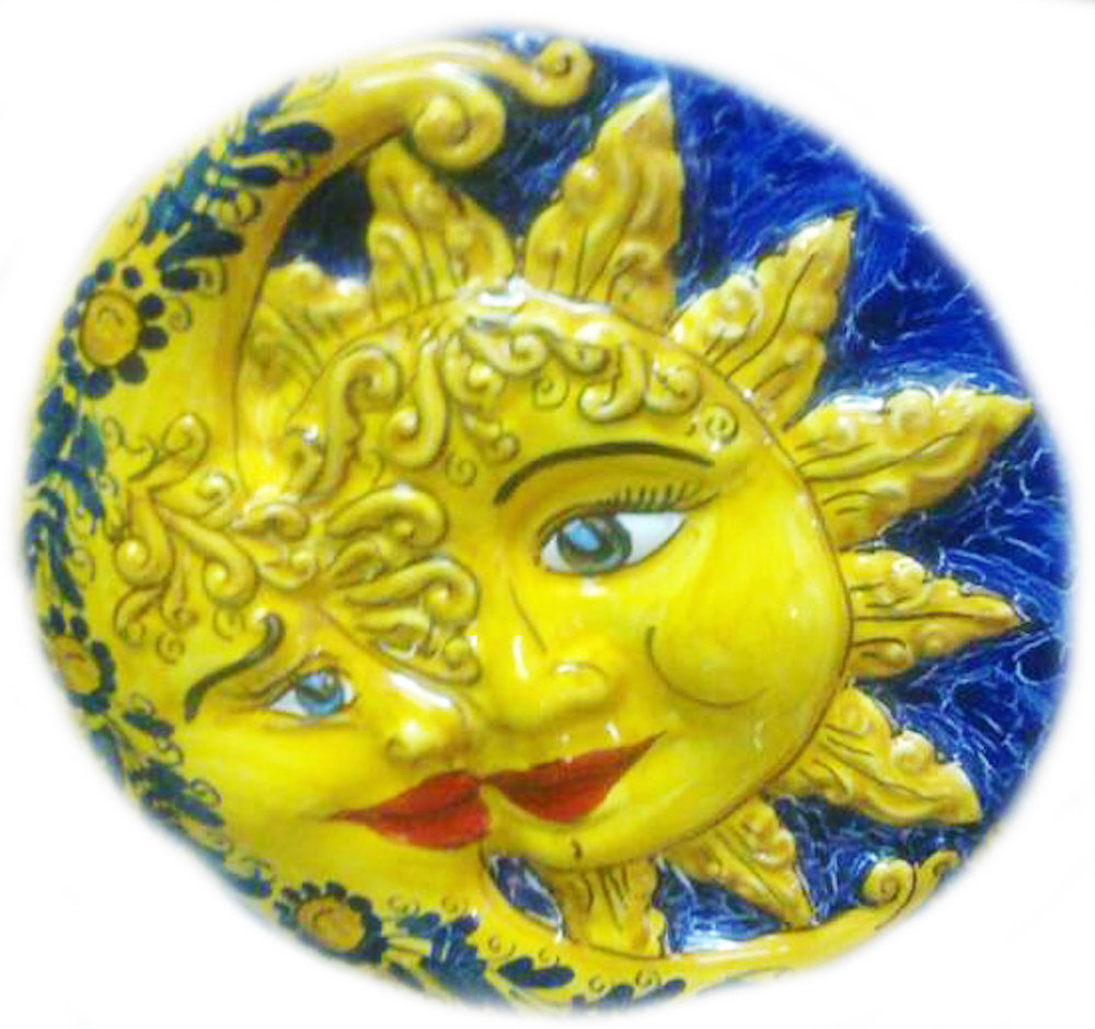 Ceramica sole, luna Per la casa e per te Produzioni artistiche