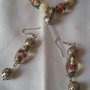 Bracciale e orecchini "perle in fiore"