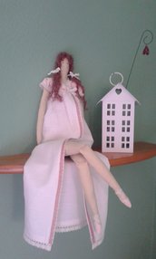 "Margherita" Bambola di stoffa fatta a mano 