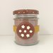 goloso barattolo decorato con biscotto pan di stelle in ceramica, realizzato e dipinto a mano 