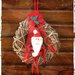 Ghirlanda decorativa con Babbo Natale