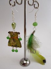 Orecchini "Sundry Molds" - Feather-Doll verde