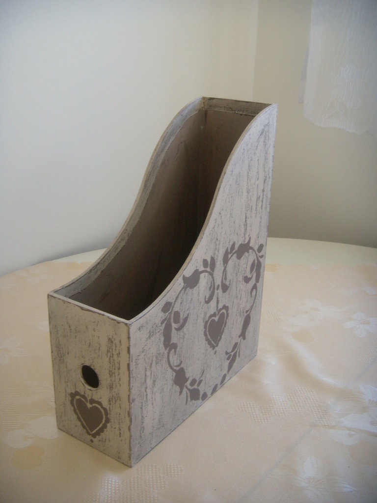 Portariviste In Giacinto D'Acqua Con 2 Scomparti - Design Naturale Per Soggiorno O Ufficio - Foto 3