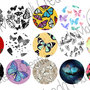 Grafica per cabochons 25mm COD.003