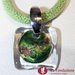 Collana Rete Acquario  verde in vetro di Murano fatto a mano