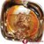 Collana Acquario con conteria  arancio in vetro di Murano fatto a mano