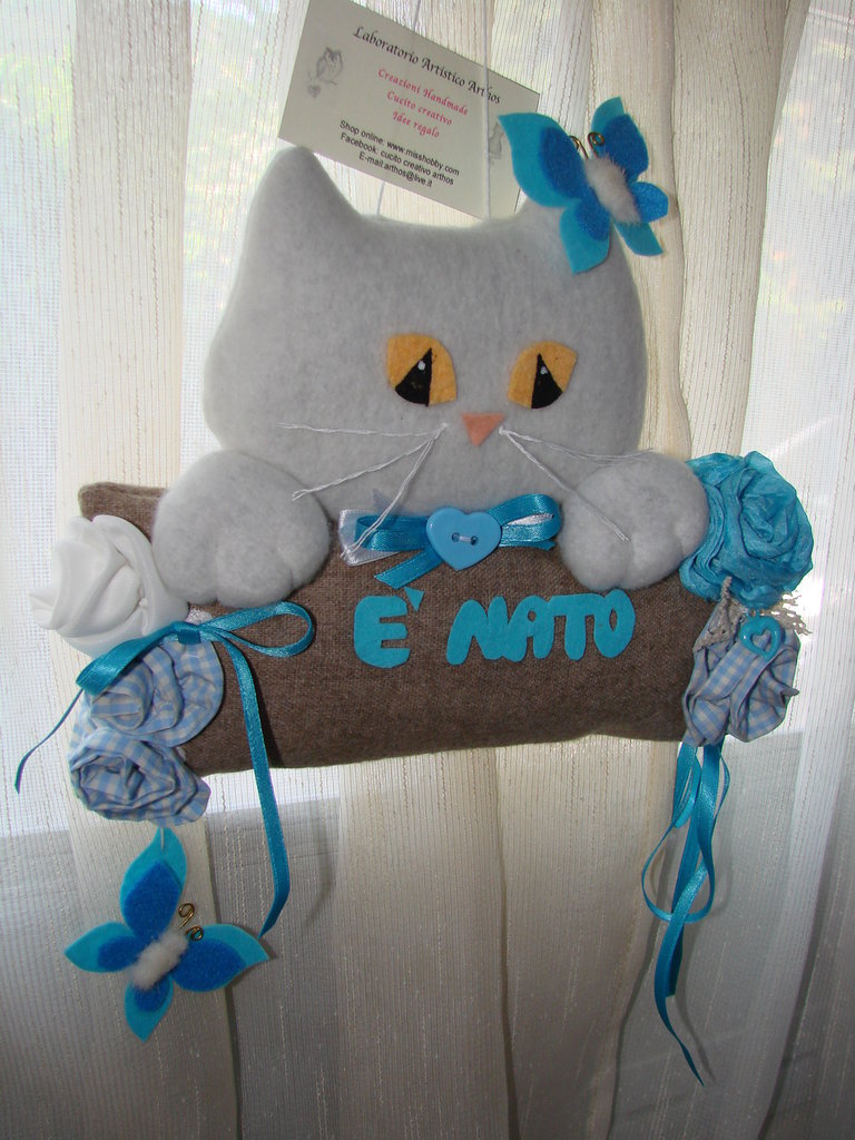 Cucchiaio Di Legno Teemando Con Motivo Gatto E Fiocco - Fatto A Mano In Germania In Legno Di Faggio, 30x5 Cm, Regalo Originale Per La Cucina