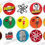 Grafica per cabochons 25mm Big Bang Theory COD.004