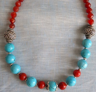 Perline Distanziali Tibetane Argento 7mm – 30 Pezzi Per Creazioni Fai Da Te