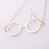 Collana con occhiali e saetta dal famoso film Harry Potter!!Ultima disponibile!!