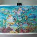 Branco dei pesci, acquerello, dipinto originale / Shoal of fish, watercolor, original painting