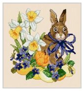 Easter Rabbit - Ellen Maurer Stroh - Schema Punto Croce Coniglietto Pasquale - EMS025