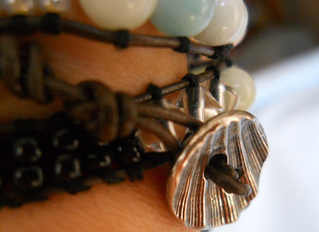 Acquista Bracciale/braccialetto Fatto A Mano Avvolto In Filo Di Rame Puro Con Pietra Preziosa Di Diaspro Del Sangue Di Drago, Gioielli Regolabili In Italia A Partire Da 24 - Foto 5