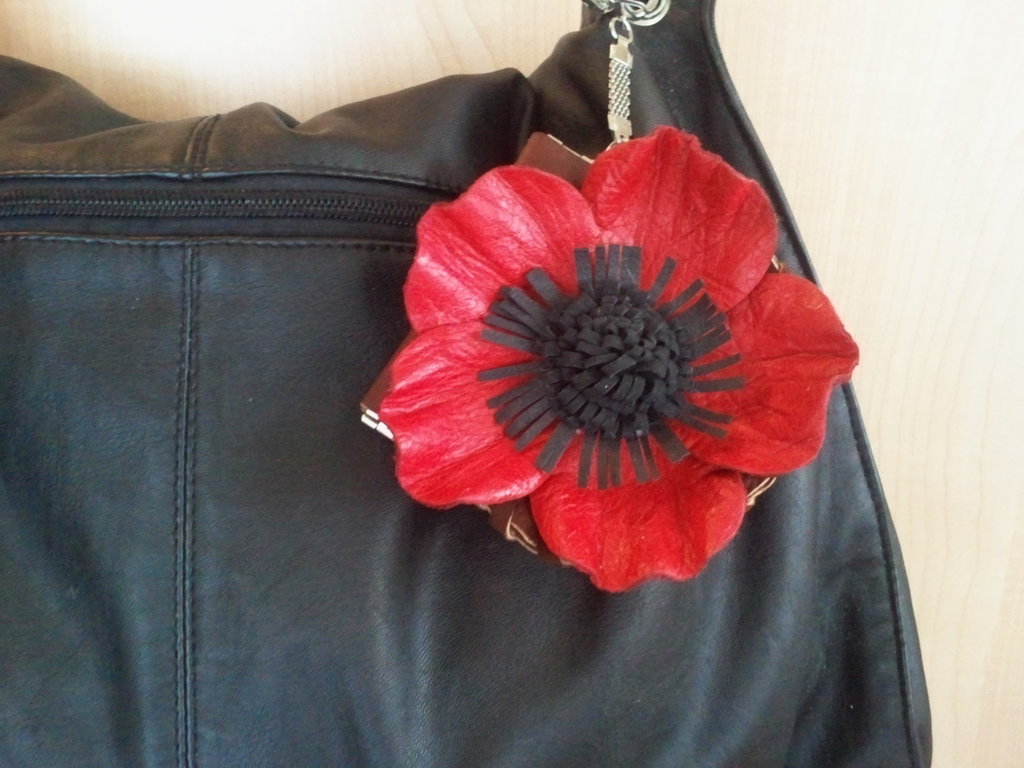 Set Portafoglio e portachiavi in vera pelle nero - OTTAVIANI