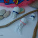 Tre Meduse amigurumi in dimensioni differenti - decorazioni , giocattoli, bomboniera originale per nascita e battesimo, regalo 